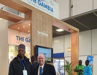 The Gambia Tourism Minister meets Alain St.Ange at ITB